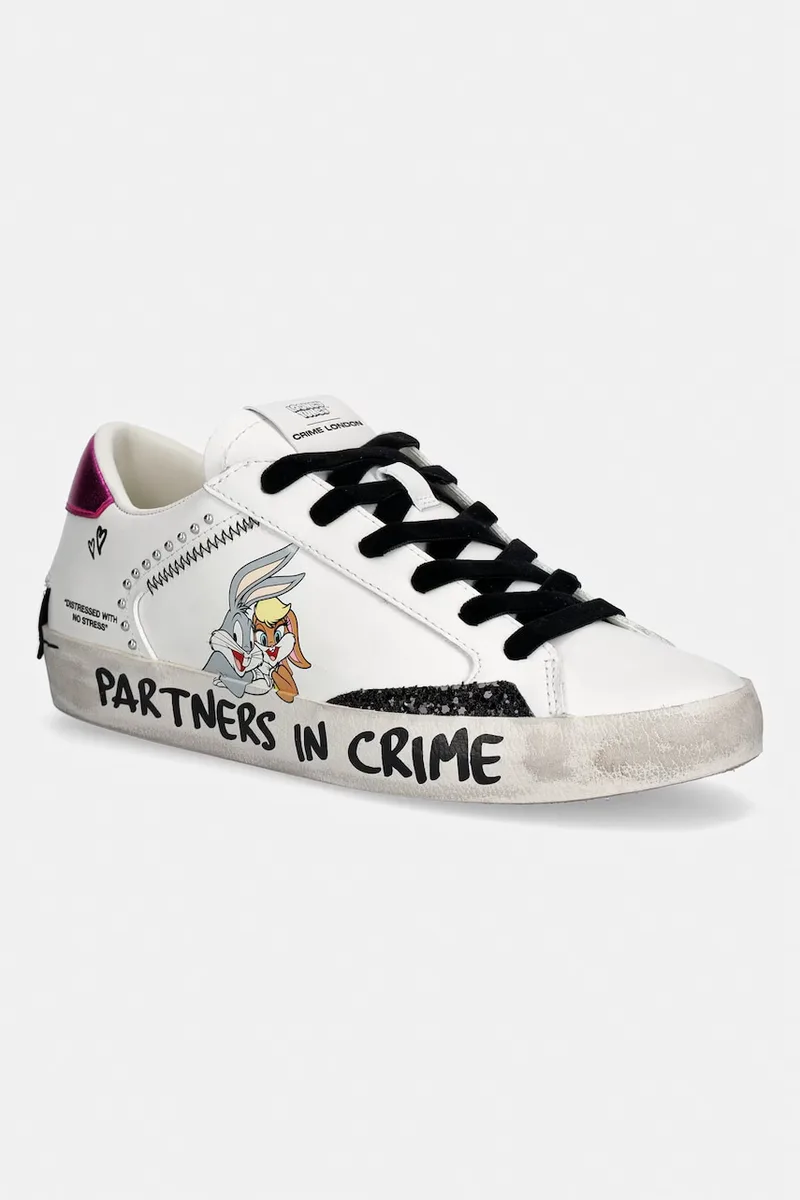 Crime London DISTRESSED sneakers γυναικεία δερμάτινα