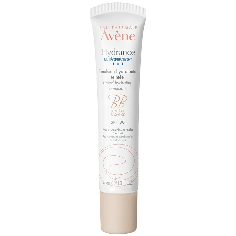 Avene Hydrance BB Lumière Spf30 Legere Emulsion Hydratante Ενυδατική Φροντίδα, Φυσική Λάμψη & Ομοιομορφία στην Επιδερμίδα 40ml