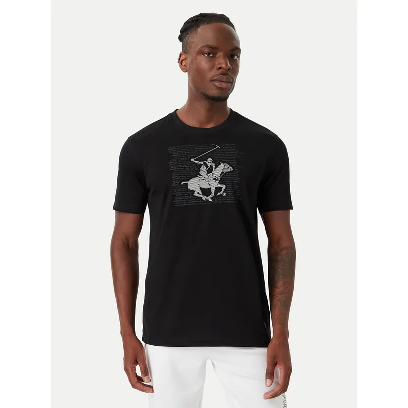Beverly Hills Polo Club T-Shirt M1623-HR Μαύρο Regular Fit