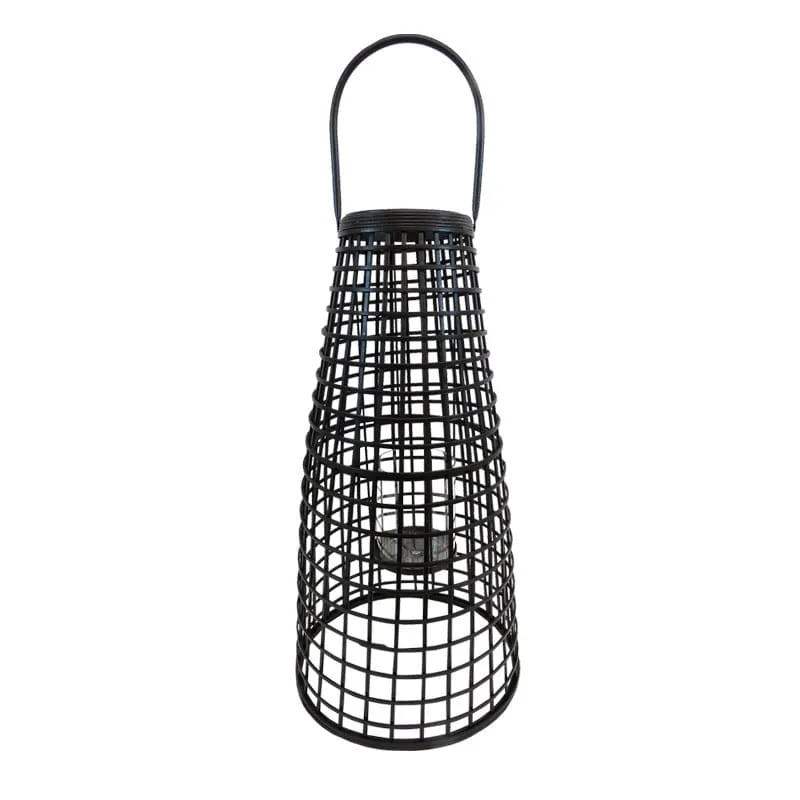 Φανάρι Bamboo Μαύρο Art Et Lumiere 34x68εκ. 14840 (Υλικό: Bamboo, Χρώμα: Μαύρο) - Art Et Lumiere - lumiere_14840