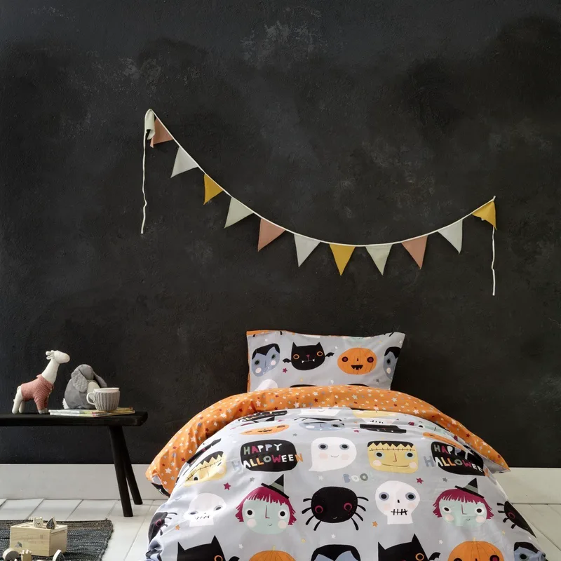 Σετ Παιδικά Σεντόνια Μονά 3 Τεμαχίων Nima Happy Halloween 170x255