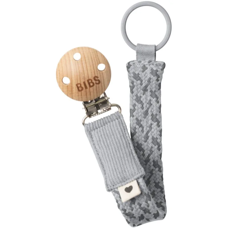 BIBS Paci Braid κλιπ πιπίλας Cloud / Iron 1 τμχ