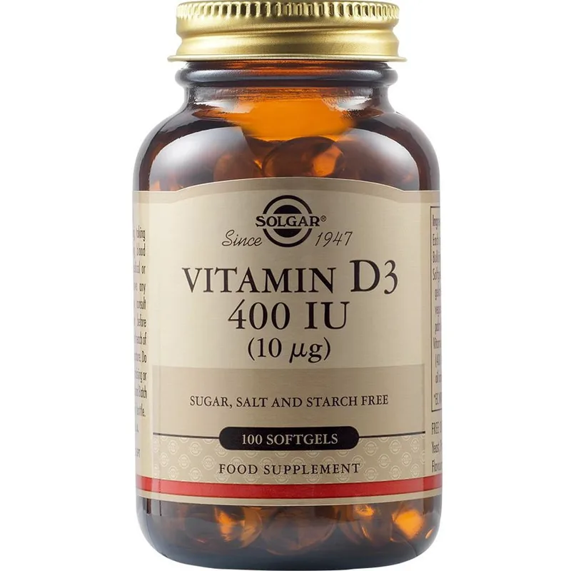 Solgar Vitamin D3 600IU Συμπλήρωμα Διατροφής Βιταμίνης D3 για την Καλή Λειτουργία των Οστών & Ανοσοποιητικού 100 Softgels
