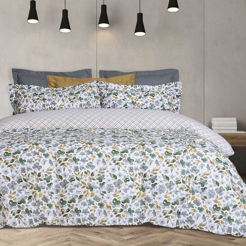 Σεντόνια Ημίδιπλα Με Λάστιχο Σετ Das Home Casual 5410 Grey 120x200+35, 170x260