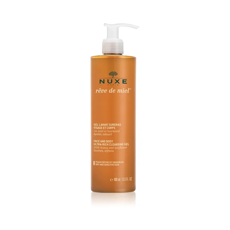 Nuxe Rêve de Miel Cleansing Gel Surgras Face and Body 400ml