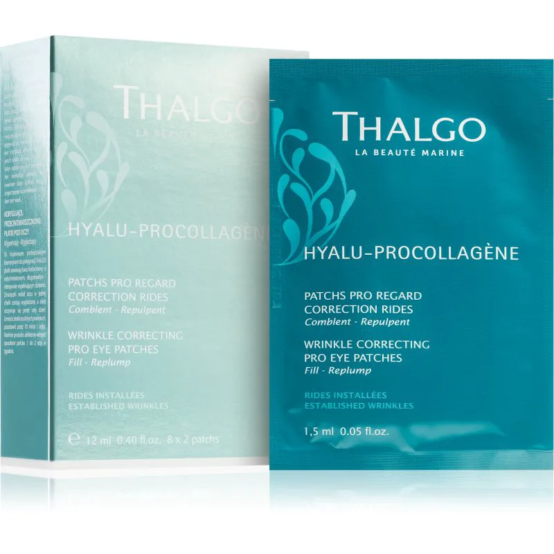 Thalgo Hyalu-Procollagen Wrinkle Correcting Pro Eye Patches λειαντικής μάσκα ματιών 8x2 τμχ