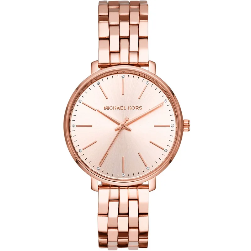 Michael KORS Pyper Crystals Rose Χρυσό Stainless Steel Bracelet MK3897