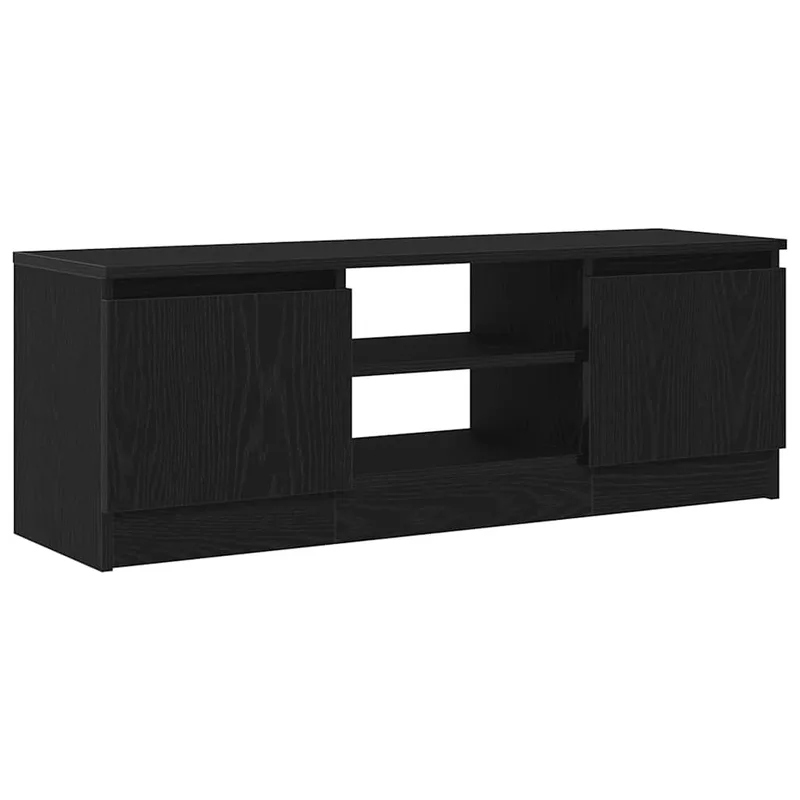 vidaXL Έπιπλο Τηλεόρασης Μαύρο Δρυς 102x30x36 εκ. από Τεχνητό Ξύλο