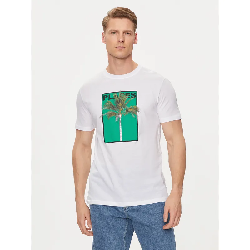United Colors Of Benetton T-Shirt 3P7XU108X Λευκό Regular Fit