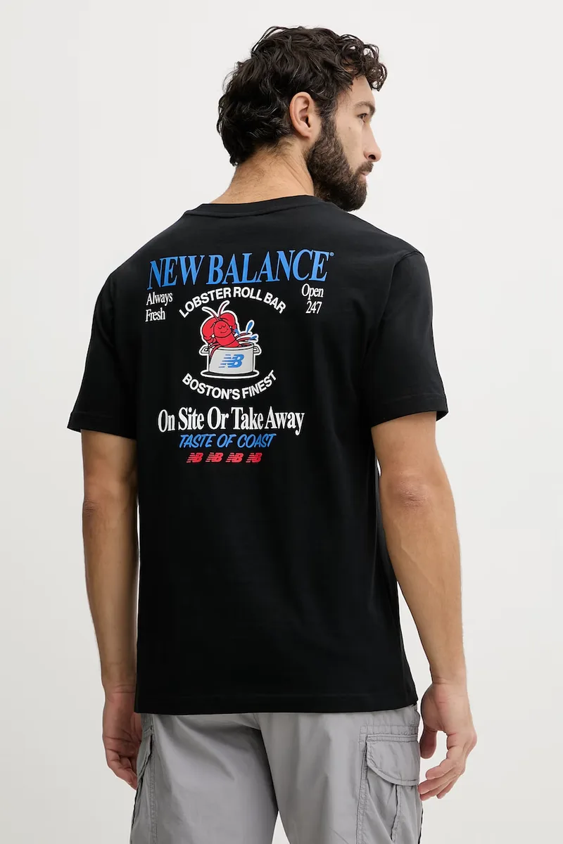 New Balance T-shirt ανδρικό βαμβακερό Lobster