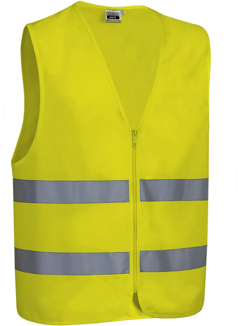 Hi-Vis Safety Vest WAGON Valento CHVAWAGAF Fluo Yellow