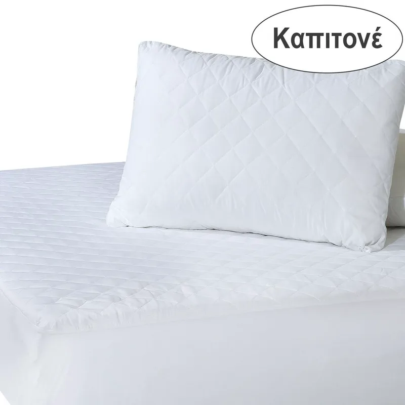 Επίστρωμα Βαμβακερό Καπιτονέ 180x200+35εκ. Comfort 1088 Das Home (Ύφασμα: Βαμβάκι 100%, Χρώμα: Λευκό) - Das Home - 421918201088