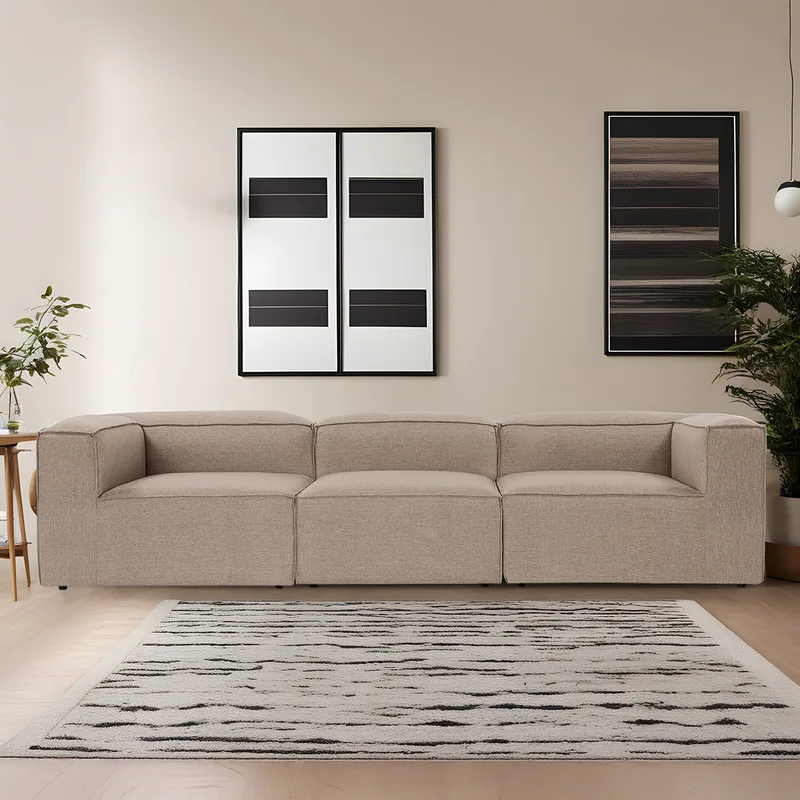 Τριθέσιος Καναπές Fora 3 Seater - Brown 560Are2158 (297x66x105)
