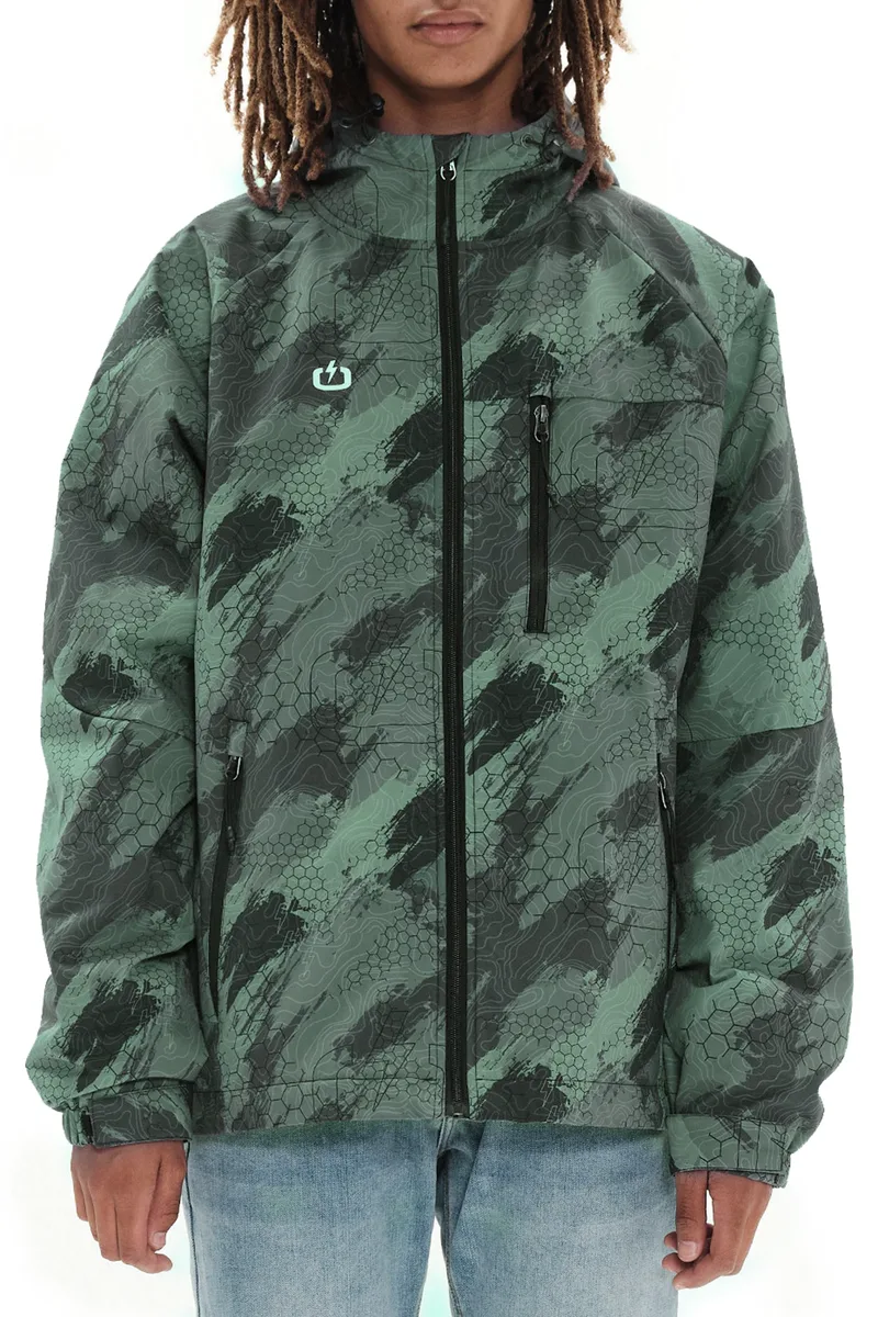 Μπουφάν Emerson Hoody 222.EM10.03-PR308 OLIVE Ανδρικό