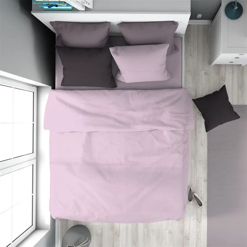 Παπλωματοθήκη Solid 506 160X240 Light Purple 100% Cotton