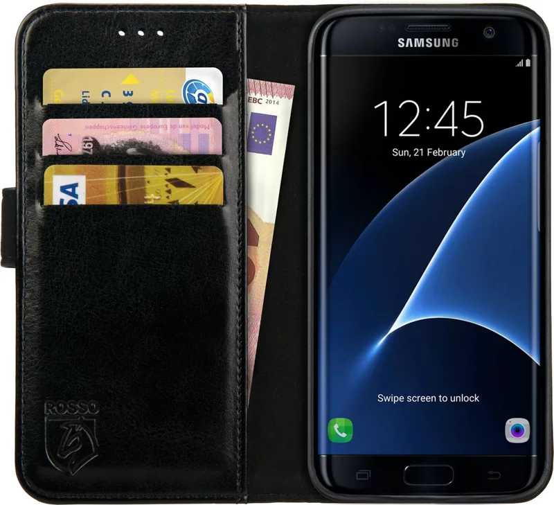 Κόκκινο Element PU Θήκη Πορτοφόλι Samsung Galaxy S10 Plus - Black (8719246171857)