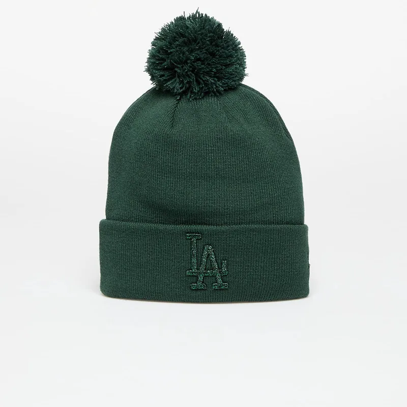 Καπέλο New Era Los Angeles Dodgers MLB Wmns Knit Medium Metallic Bobble Beanie Dark Green Universal