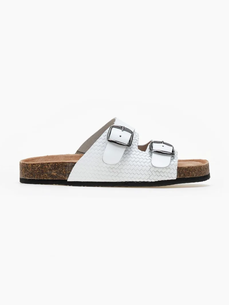 Estil Leather Sandals Anatomical Sole - 27 και 0-27 - White