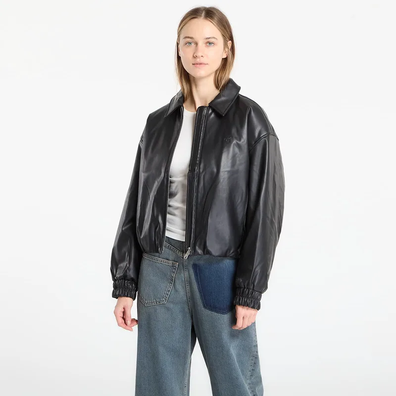 Μπουφάν Calvin Klein Jeans Faux Leather Insulated Jacket Black L