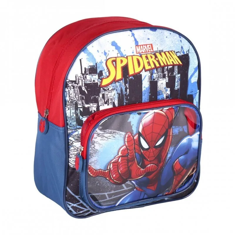 Spiderman Σχολική Τσάντα Πλάτης Νηπιαγωγείου 30 x 25 x 12 cm Κόκκινο