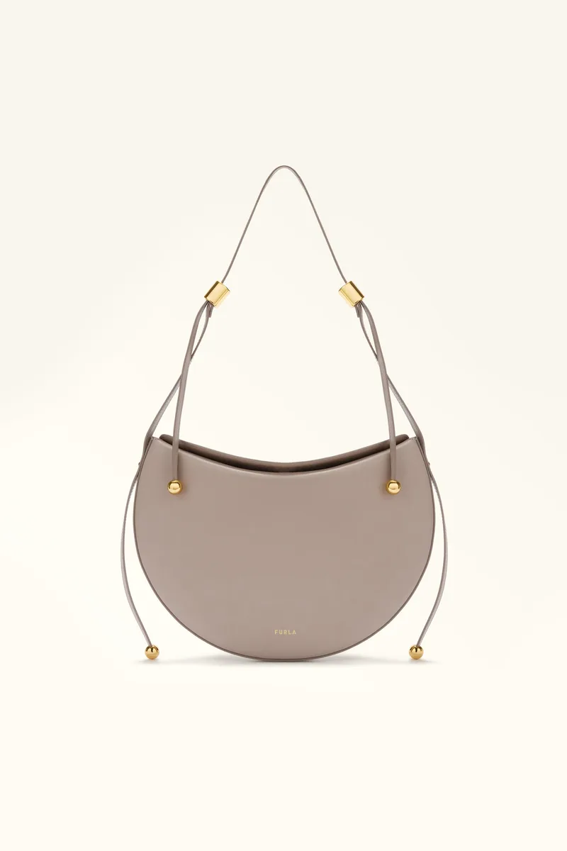 Furla γυναικεία τσάντα ώμου "Moonstone S" - WB01868-BX3104 Γκρι Ανοιχτό