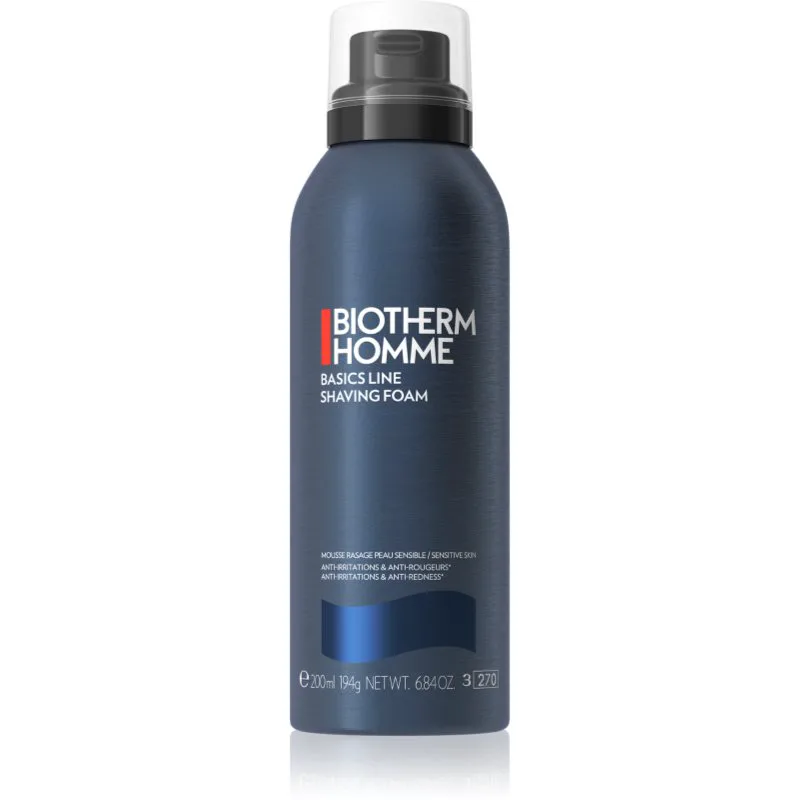 Biotherm Homme Basics Line Shaving Foam αφρός ξυρίσματος για ευαίσθητη επιδερμίδα 200 ml