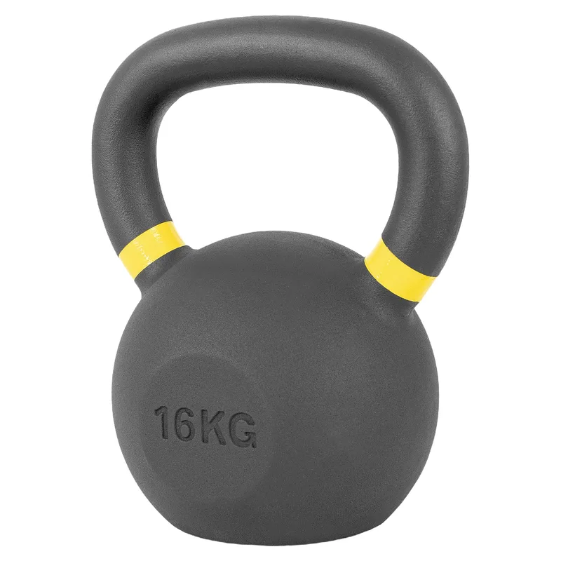 Kettlebell Cast Iron 16kg Μαύρο/Κίτρινο