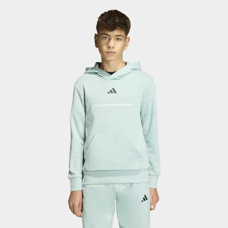 adidas sportswear K Slogan Fleece Hoodie (9000258894_91445)