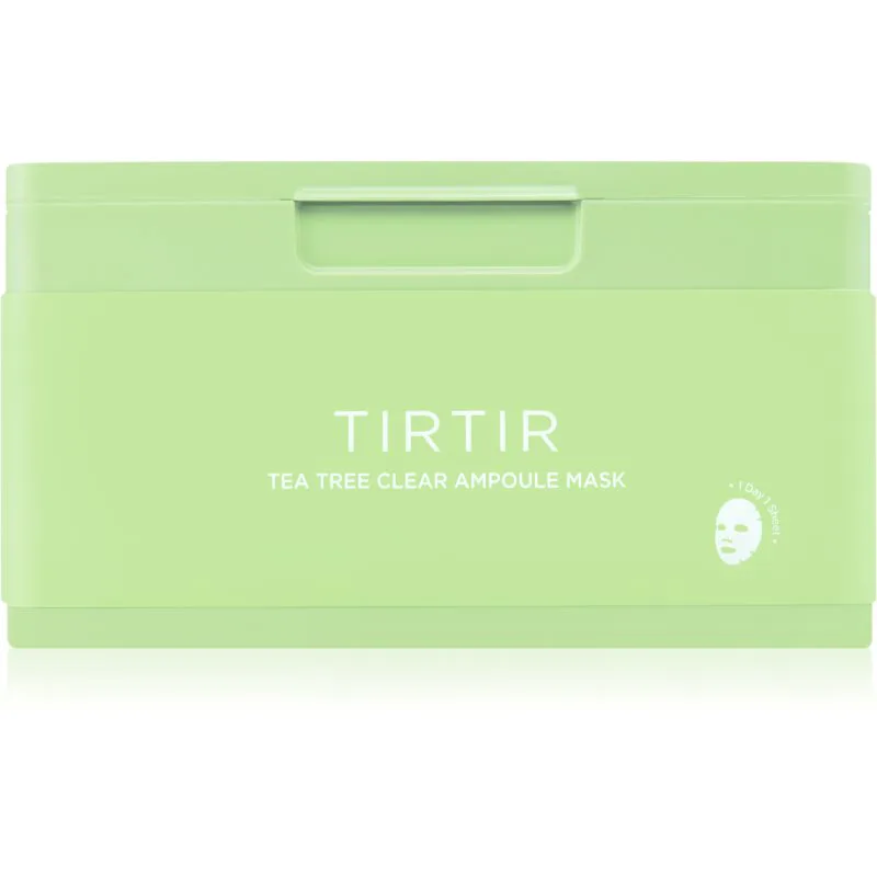 TIRTIR Ampoule Mask Tea Tree Clear καταπραϋντική υφασμάτινη μάσκα για προβληματική επιδερμίδα 30 τμχ
