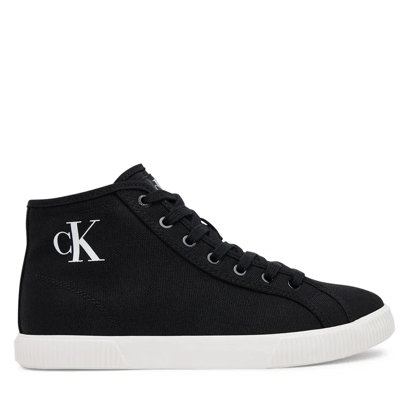Αθλητικά Calvin Klein Jeans Ess Vulc Mid Cv Mg Wn YW0YW01761 Μαύρο