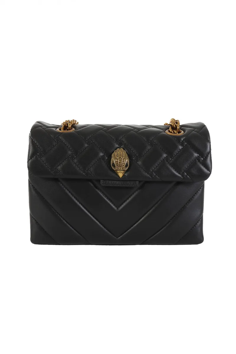 KURT GEIGER ΤΣΑΝΤΑ CROSSBODY/ΩΜΟΥ ΚΑΠΙΤΟΝΕ ΜΕ ΑΛΥΣΙΔΑ ΜΑΥΡΟ