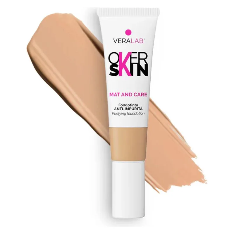 Overskin Mat And Care - Anti-Imperfection Foundation 07 - Warm 30 ml