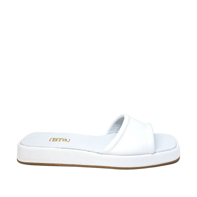 Bigshoes GA0304-02 Δερμάτινo Mule Λευκό