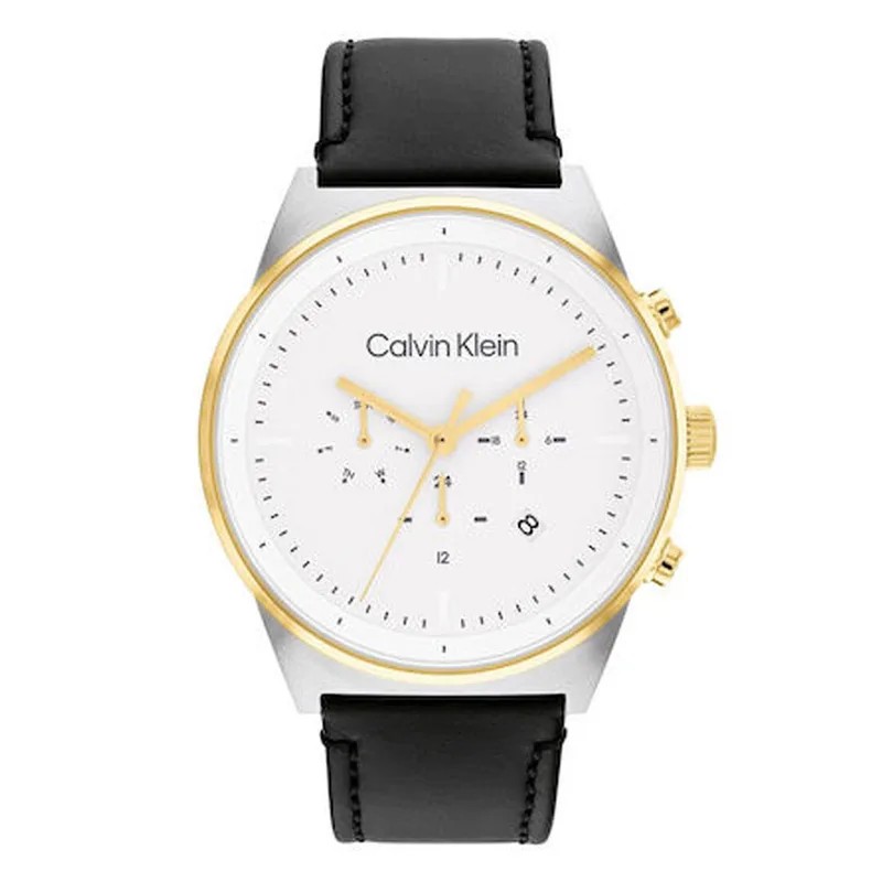 CALVIN KLEIN Black Leather Strap 25200299
