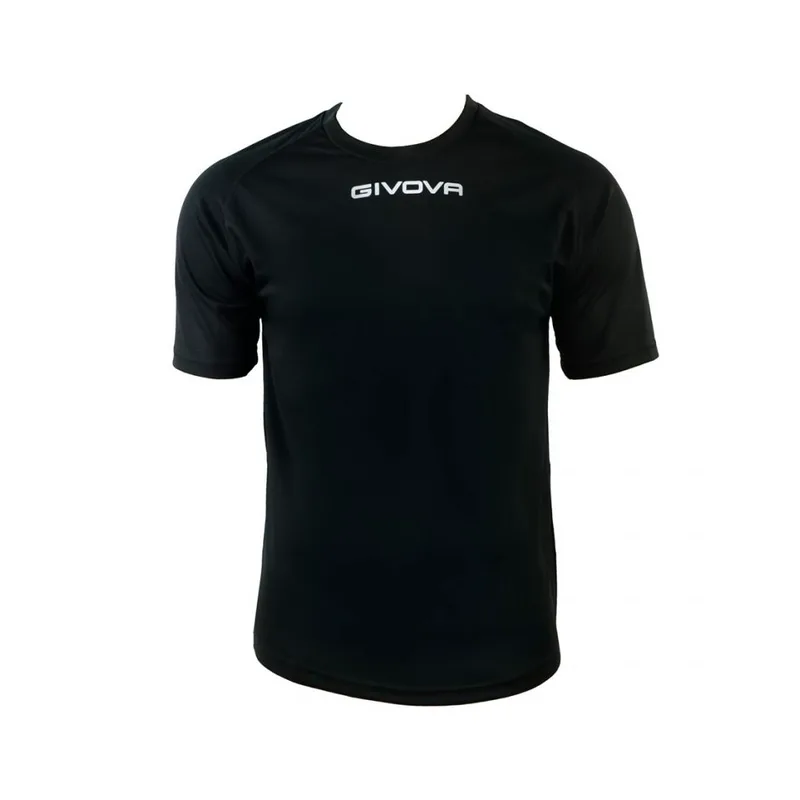 Givova One Ανδρικό Αθλητικό T-shirt Κοντομάνικο Μαύρο MAC01-0010