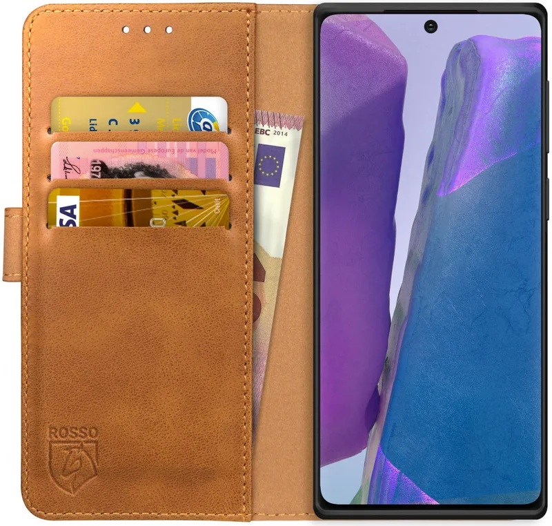 Κόκκινο Element PU Θήκη Πορτοφόλι Samsung Galaxy Note 20 - Light Brown (8719246252662)