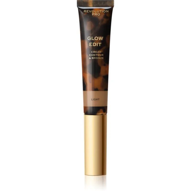 Revolution PRO Glow Edit υγρό μπρονζερ απόχρωση Light 15 ml
