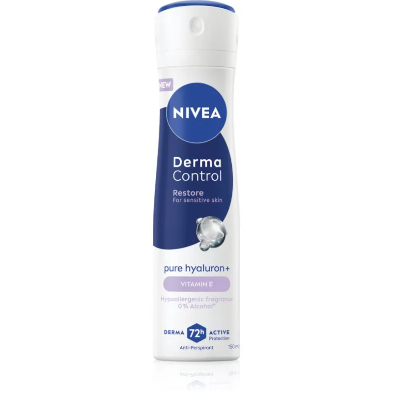 NIVEA Derma Control Restore αντιιδρωτικό σε σπρέι για ευαίσθητο δέρμα 150 ml