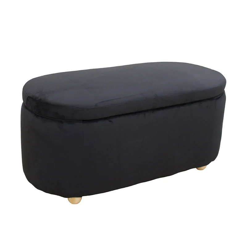 FOSTER ΣΚΑΜΠΟ VELVET BLACK ΜΕ ΑΠΟΘ. ΧΩΡΟ 99Χ45X45εκ.