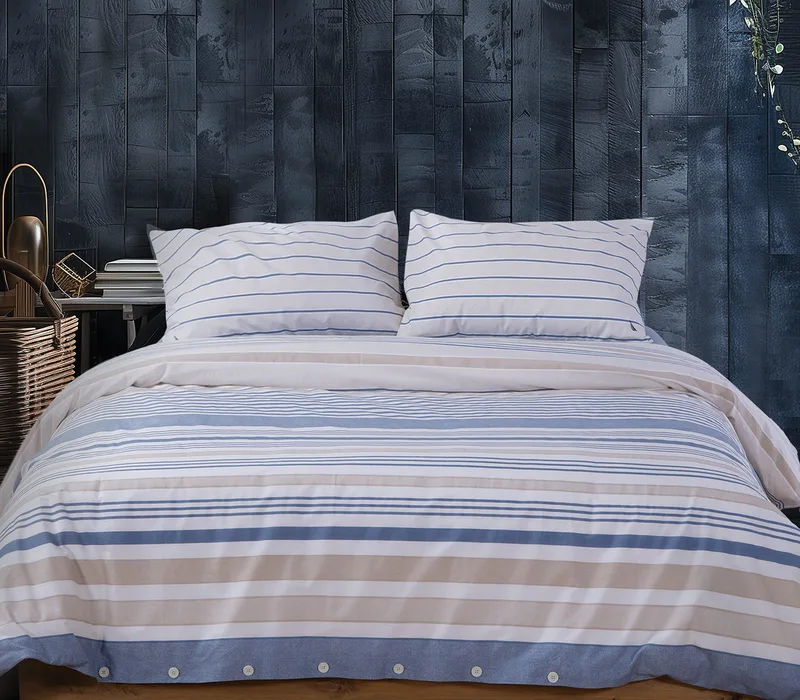 Σετ Σεντόνια Διπλά 4 Τεμαχίων Nef-Nef Nau Ocean Denim 200x280