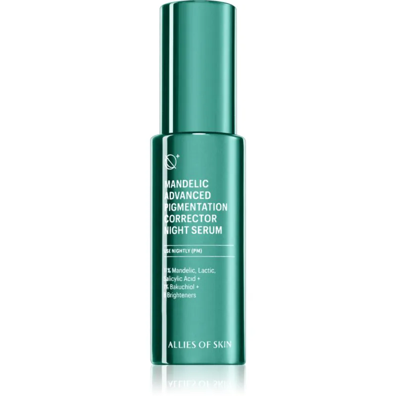 Allies of Skin Mandelic & Peptides Advanced Pigmentation Corrector Night Serum ορός νύχτας για ομοιόμορφη απόχρωση επιδερμίδας 30 ml