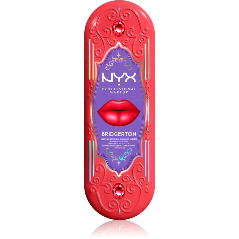 NYX Professional Makeup Bridgerton Royal Treasures σετ για τα χείλη απόχρωση 01 2 τμχ