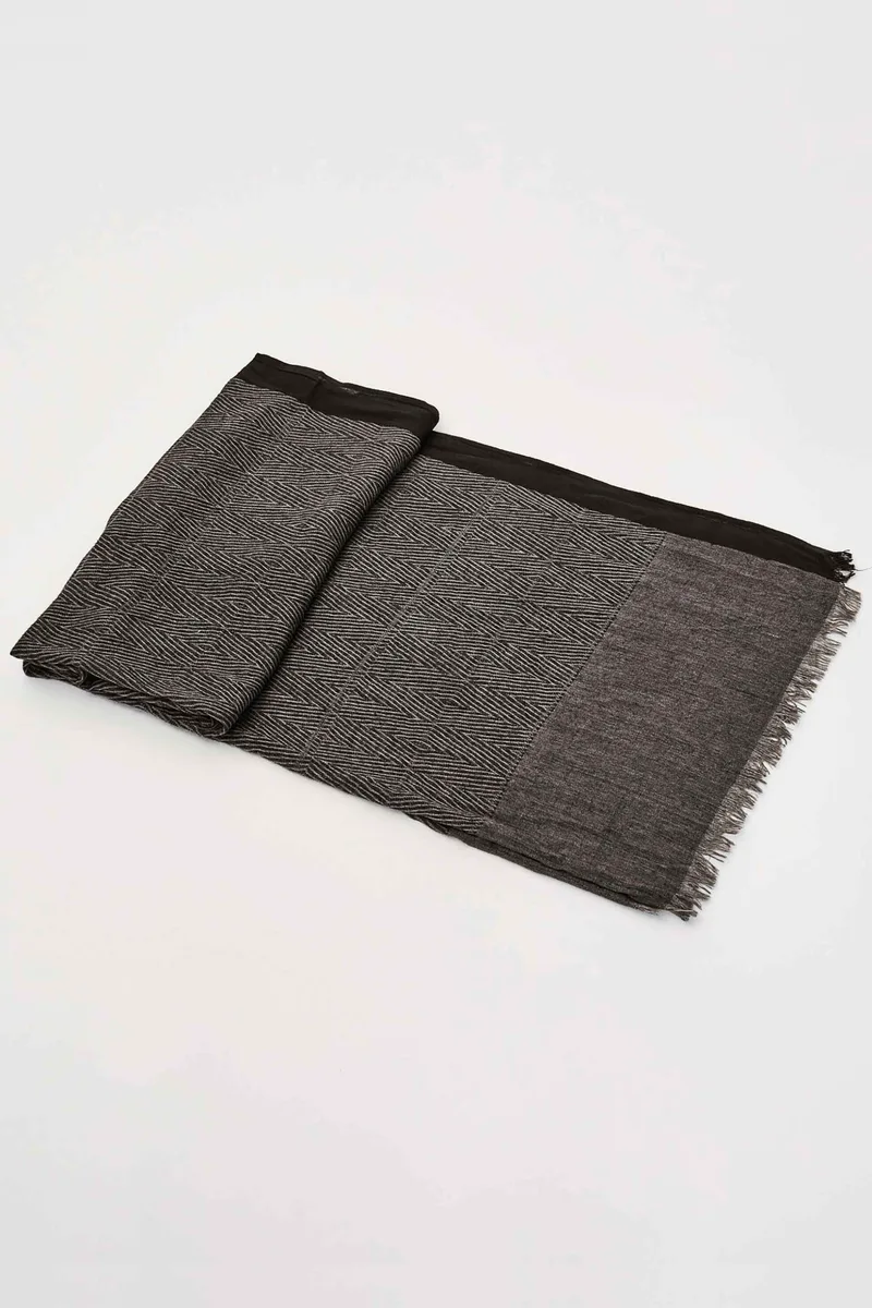 Gaudi ανδρικό φουλάρι jacquard "Gave" - V6AE-12911 Μαύρο