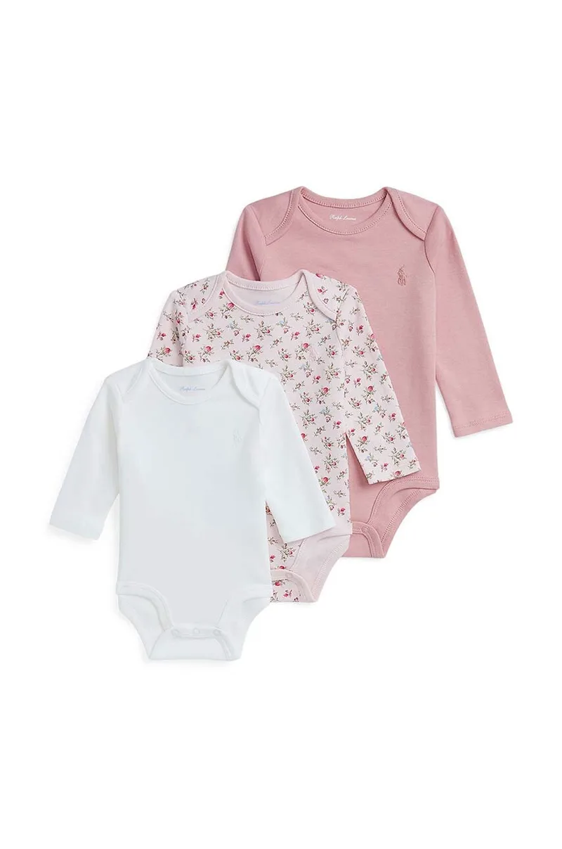 Βαμβακερά φορμάκια για μωρά Polo Ralph Lauren 3-pack