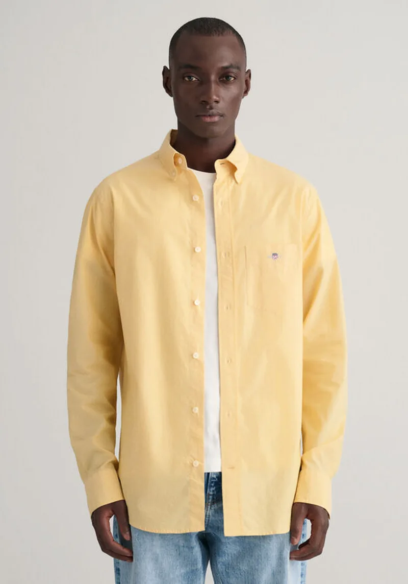 GANT Πουκάμισο της σειράς Poplin - 3000100 726 Dusty Yellow