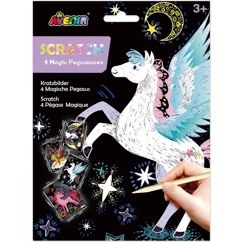 Avenir Scratch 4 Magic Pegasusses Κωδ 60796 Παιδικό Εκπαιδευτικό Παιχνίδι 3+ Years 1 Τεμάχιο
