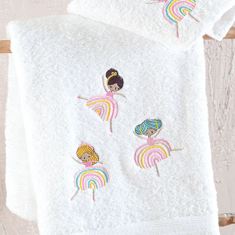 Παιδικές Πετσέτες (Σετ 2 Τμχ) Rythmos Rainbow Girls