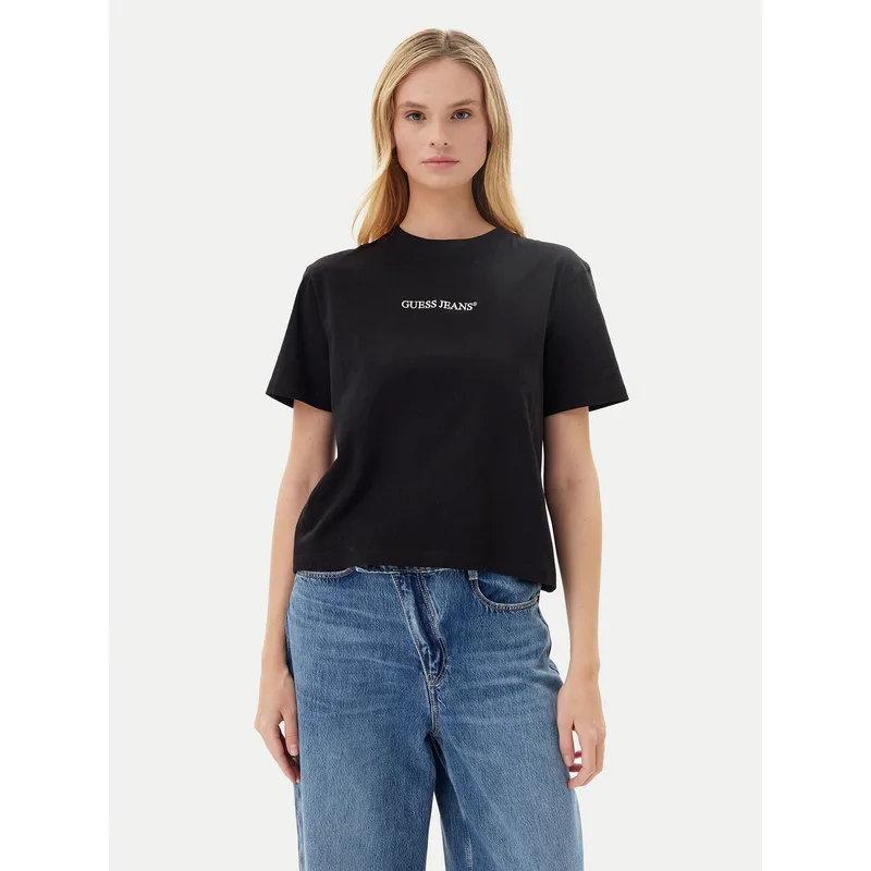 Guess Jeans T-Shirt W5RI4 2K8HM0 Μαύρο Regular Fit