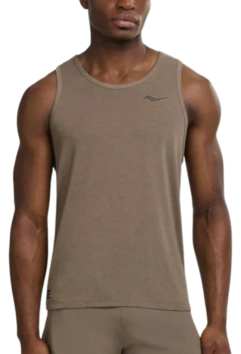 Μπλούζα Αμάνικη Saucony Stopwatch Singlet SAM800375-PEWH Ανδρικό