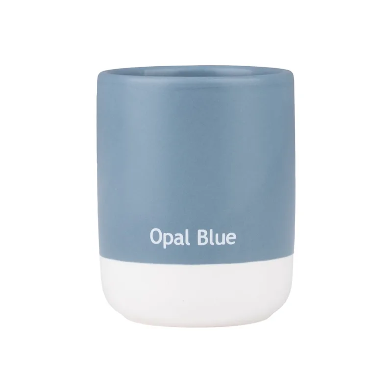 Estia ποτηρακι μπανιου tone lab κεραμικο opal blue